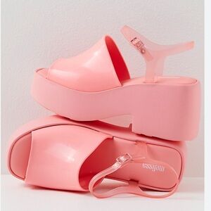 Melissa Pose jelly chunky Platform Sandals in pink
